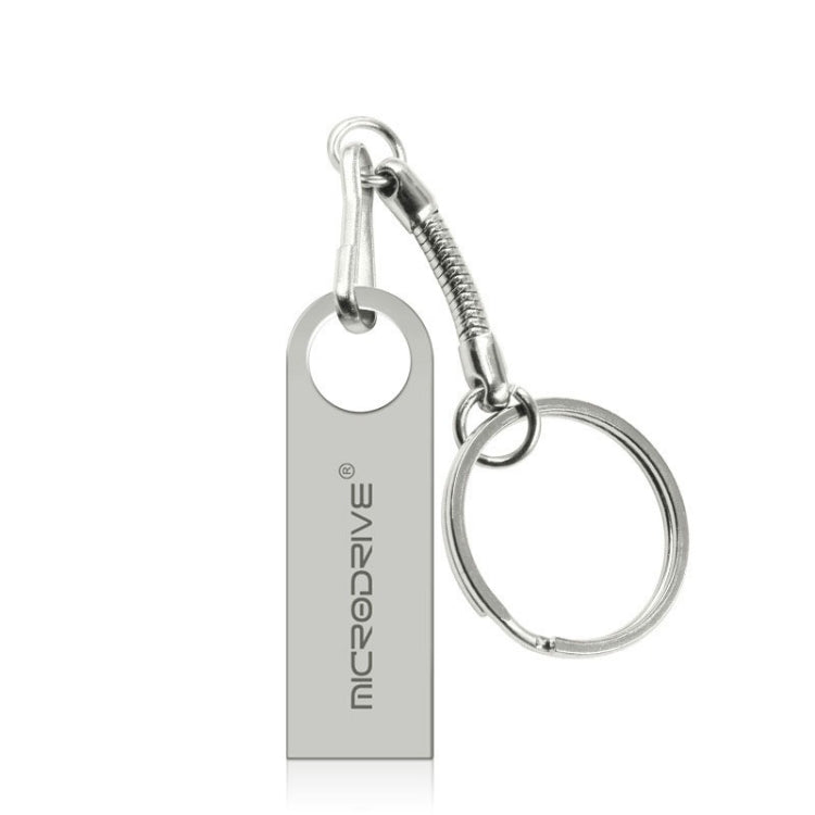 MicroDrive แฟลชไดรฟ์ USB 2.0 โลหะกันน้ำความเร็วสูง 16GB (สีเทา), 16GB