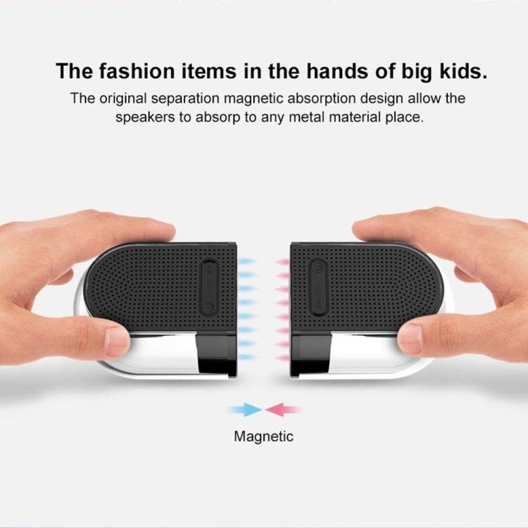 ลำโพงสเตอริโอไร้สาย True 3D TWS แบบแม่เหล็ก พร้อมระบบเสียงรอบทิศทาง HiFi และตัวเครื่องโปร่งใสเต็มรูปแบบสำหรับใช้ในบ้าน