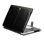 เคสหนัง PU ลายหนังม้าบ้าแบบพับแนวนอนสำหรับ MacBook Pro 13.3 นิ้ว รุ่น A1989 (2018)