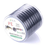 สายตกปลา HENGJIA FLP41G ความยาว 100 เมตร สีเทา รุ่น 4 Series สายถักแข็งแรง PE