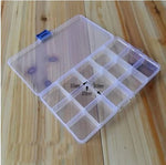 HENGJIA qt020 กล่องเก็บอุปกรณ์เครื่องมือประมงกันน้ำ 15 ช่อง