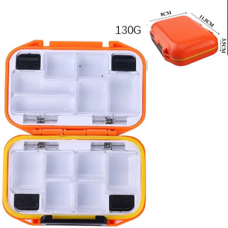 HENGJIA qt020 กล่องเก็บอุปกรณ์เครื่องมือประมงกันน้ำ พร้อมตะขอและกล่องเหยื่อขนาดเล็ก: 11.5 x 8 x 3.5 ซม.