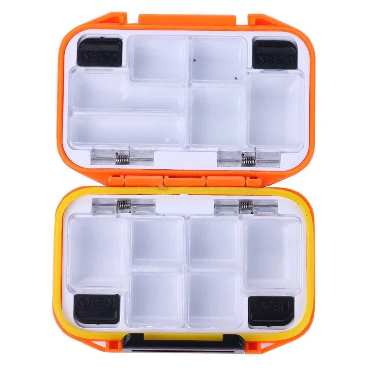 HENGJIA qt020 กล่องเก็บอุปกรณ์เครื่องมือประมงกันน้ำ พร้อมตะขอและกล่องเหยื่อขนาดเล็ก: 11.5 x 8 x 3.5 ซม.