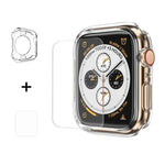 ENKAY Hat-Prince เคส TPU ครึ่งหุ้ม 2 in 1 + ฟิล์ม PET โค้งเต็มจอ 3D สำหรับ Apple Watch Series 6 / 5 / 4 / SE 3 / SE 2 / SE 1 44 มม., F Apple Watch Series 6 / 5 / 4 / SE 3 / SE 2 / SE 1 44 มม.