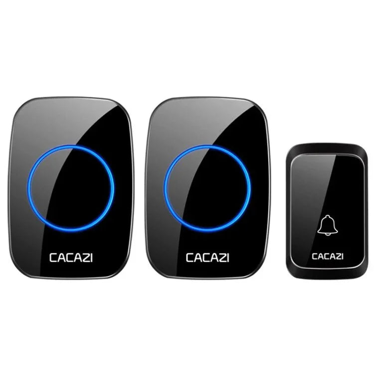 CACAZI A06 - DC 1 to 2 Battery Smart Home Wireless Waterproof Doorbell - Trustpick