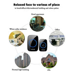 CACAZI A10DC 1 To 2 Battery Type Home Smart Waterproof Electronic Wireless Doorbell - Trustpick