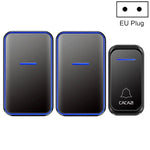 CACAZI A68 - 2 One to Two Wireless Remote Control Electronic Doorbell Home Smart Digital Wireless Doorbell - Trustpick