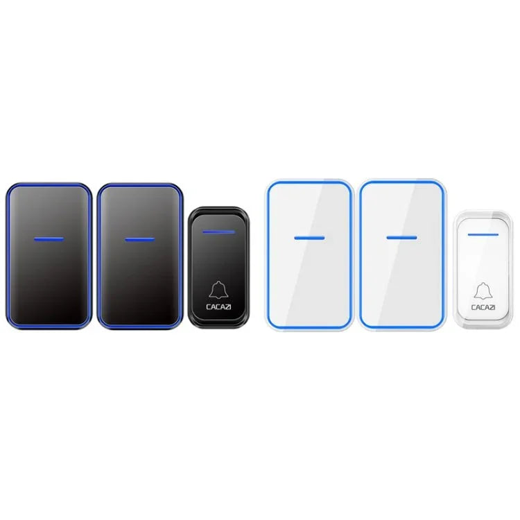 CACAZI A68 - 2 One to Two Wireless Remote Control Electronic Doorbell Home Smart Digital Wireless Doorbell - Trustpick