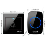 CACAZI H10 1 For 2 Home Wireless Music Doorbell without Battery - Trustpick