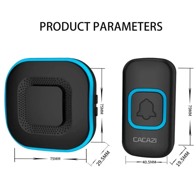CACAZI V028F Wireless Music Doorbell without Battery - Trustpick