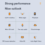 CAMSOY S50 1440P WiFi Wireless Network Action Camera Wide - angle Recorder with Mount - Trustpick