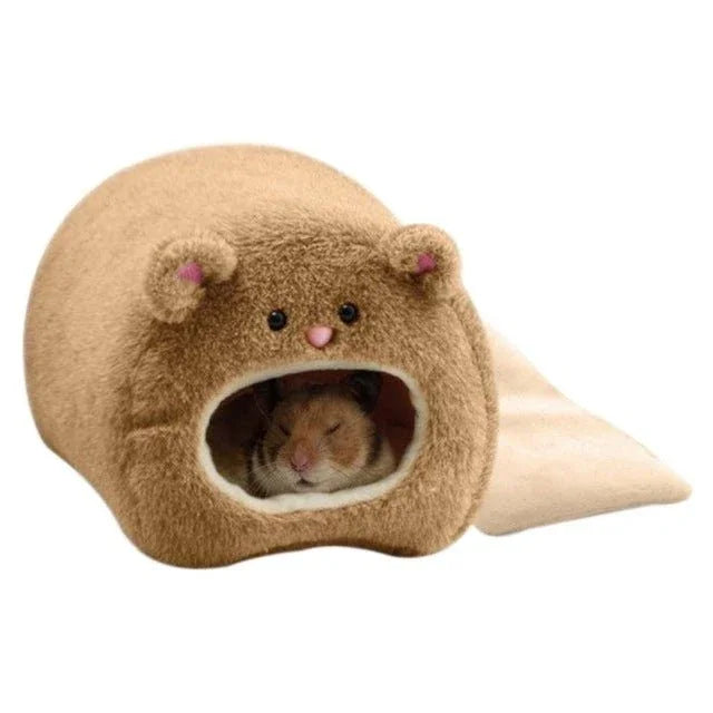 Cute Small Animal Cages Pet Rabbit Hamster House Bed Rat Qquirrel Guinea Winter Warm Hanging Cage Hamster Nest - Trustpick
