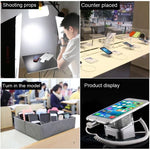Cylindrical Display Stand Security System Burglar Alarm / Anti - theft Alarm Display Holder with Infrared Remote Control for Mobile Phones with Type - C / USB - C Port - Trustpick