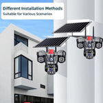 D31 9MP Multi - lens Panoramic Solar Surveillance PTZ Dome Camera - Trustpick