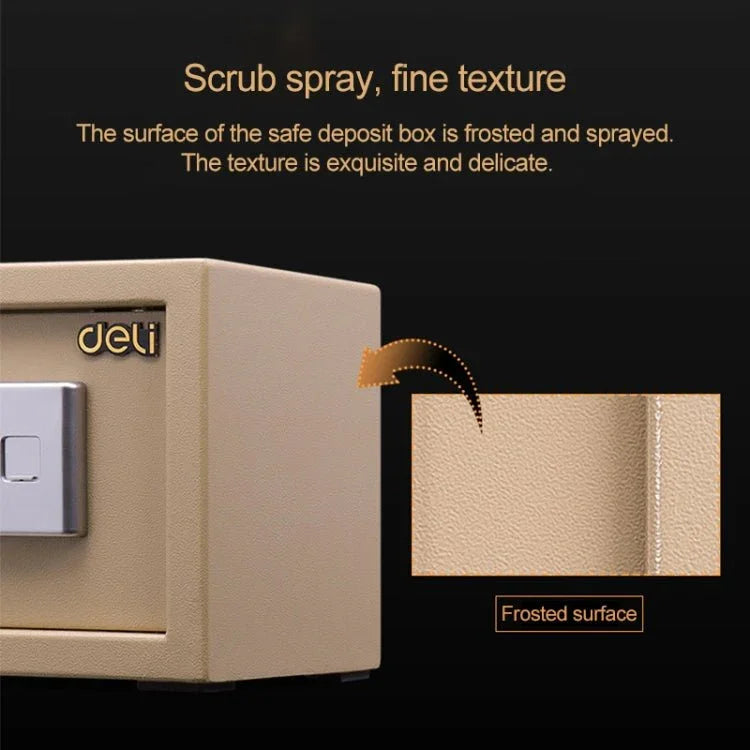 Deli Home Office Hotel Mini Electronic Security Lock Box Wall Cabinet Safety Box - Trustpick