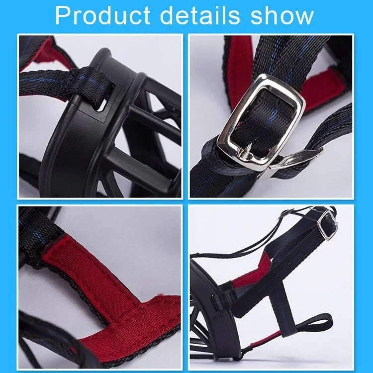 Dog Muzzle Prevent Biting Chewing and Barking Allows Drinking and Panting, Size: 10.3*9.3*12.5cm - Trustpick