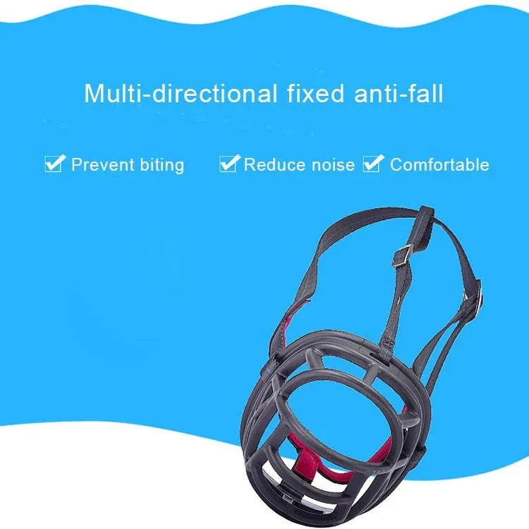 Dog Muzzle Prevent Biting Chewing and Barking Allows Drinking and Panting, Size: 8.2*7.6*10.4cm - Trustpick