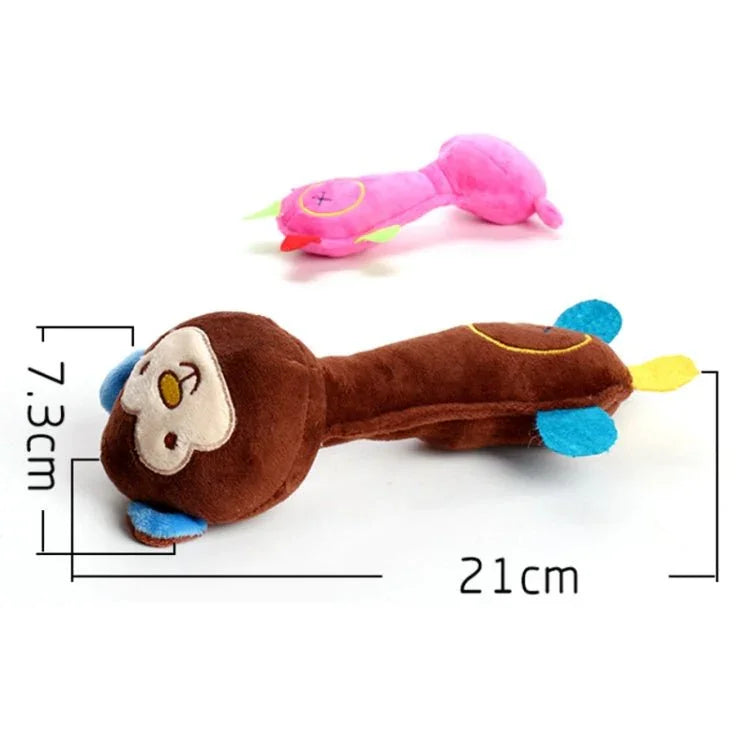 Dog Toys Plush Sound Toys Bite Resistant Teething Dog Supplies - Trustpick
