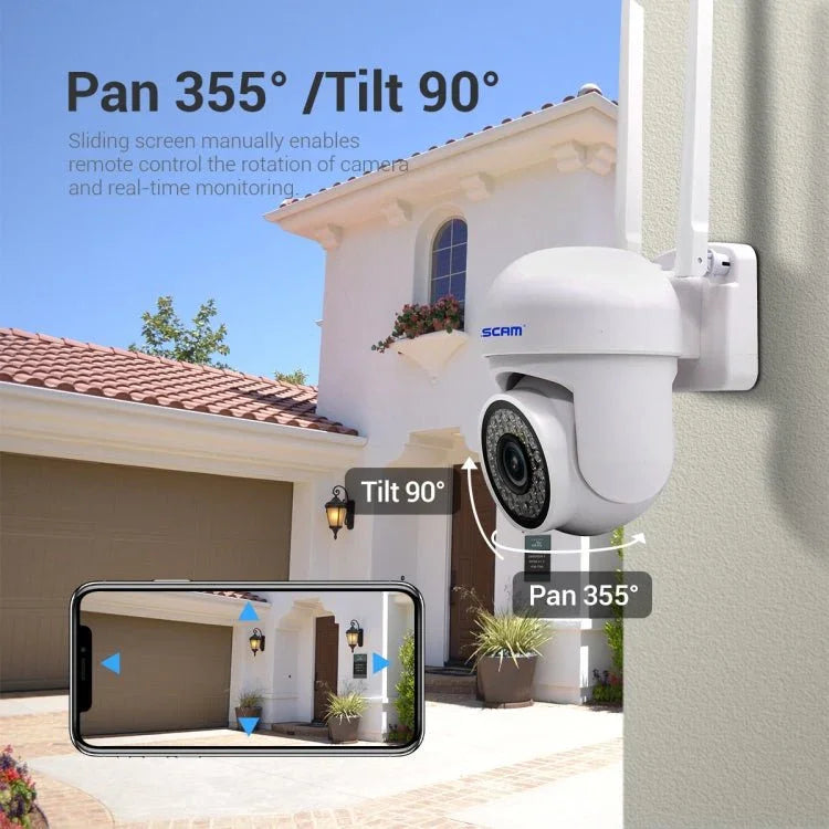 ESCAM PVR007 3MP Smart HD WiFi Camera Support Full Color Night Vision / Motion Detection / Sound Alarm / TF Card - Trustpick