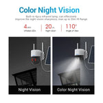 ESCAM QF170 2MP WiFi Full Color Night Vision Two - way Audio Solar Camera - Trustpick
