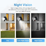 ESCAM QF255 2.0 Million Pixels 1080P HD WiFi Solar Camera, Support Two - way Voice & PIR Motion Detection & Night Vision & TF Card - Trustpick