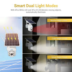 ESCAM QF280 HD 1080P IP66 Waterproof WiFi Solar Panel PT IP Camera without Battery, Support Night Vision / Motion Detection / TF Card / Two Way Audio - Trustpick