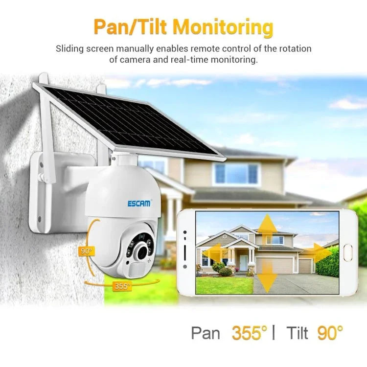 ESCAM QF450 HD 1080P 4G AU Version Solar Powered IP Camera with 64G Memory, Support Two - way Audio & PIR Motion Detection & Night Vision & TF Card - Trustpick