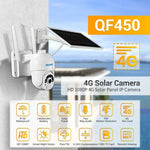 ESCAM QF450 HD 1080P 4G EU Version Solar Powered IP Camera without Memory, Support Two - way Audio & PIR Motion Detection & Night Vision & TF Card - Trustpick