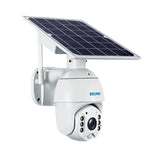 ESCAM QF480 EU Version HD 1080P IP66 Waterproof 4G Solar Panel PT IP Camera without Battery, Support Night Vision / Motion Detection / TF Card / Two Way Audio - Trustpick