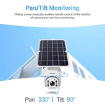 ESCAM QF480 EU Version HD 1080P IP66 Waterproof 4G Solar Panel PT IP Camera without Battery, Support Night Vision / Motion Detection / TF Card / Two Way Audio - Trustpick