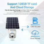 ESCAM QF480 US Version HD 1080P IP66 Waterproof 4G Solar Panel PT IP Camera without Battery, Support Night Vision / Motion Detection / TF Card / Two Way Audio - Trustpick