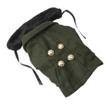 Gorgeous Woolen Cloth with Fur Collar Dog Coat Pet Clothes, Size: XL - Trustpick