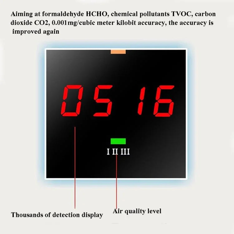 JSM - 131 Portable CO2 TVOC Formaldehyde Carbon Dioxide Detector - Trustpick