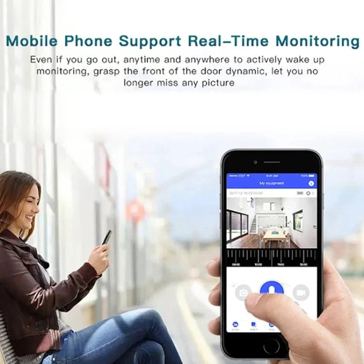 M3 720P Smart WIFI Ultra Low Power Video Visual Doorbell,Support Mobile Phone Remote Monitoring & Night Vision - Trustpick