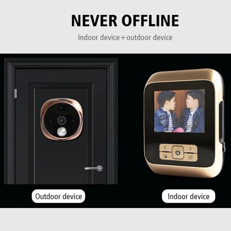 M530 3.0 inch TFT Display 3.0MP Camera Video Digital Door Viewer, Support TF Card (32GB Max) & Infrared Night Vision - Trustpick