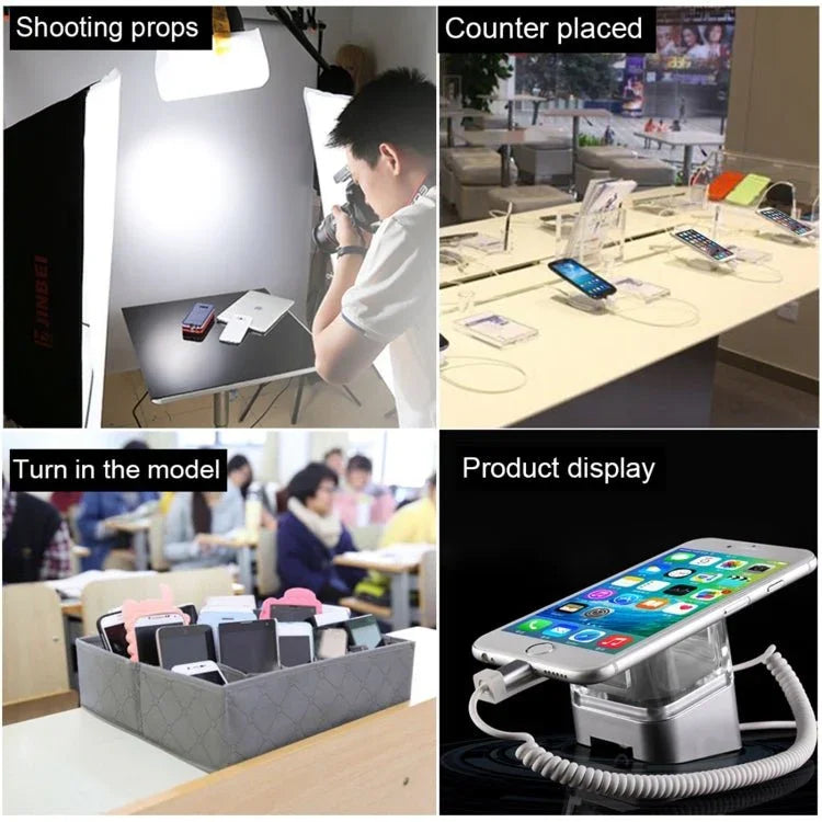 Mobile Phone Anti - theft Alarm Display Stand with Remote Control for Mobile Phones with Type - C / USB - C Port - Trustpick