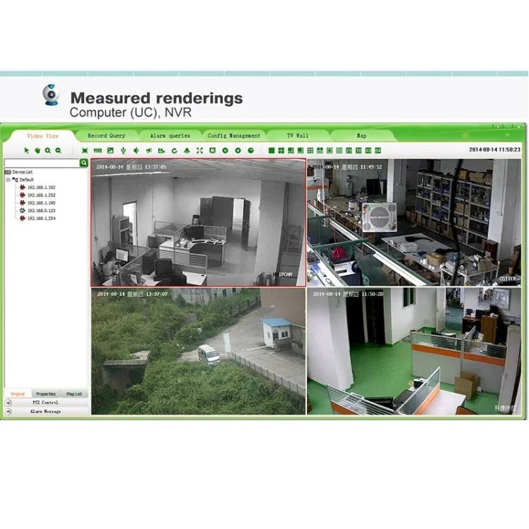 N4B7 - Mini/L 4 Ch 720P 1.0 Mega Pixel IP Camera NVR Kit, Support Night Vision / Motion Detection, IR Distance: 20m - Trustpick
