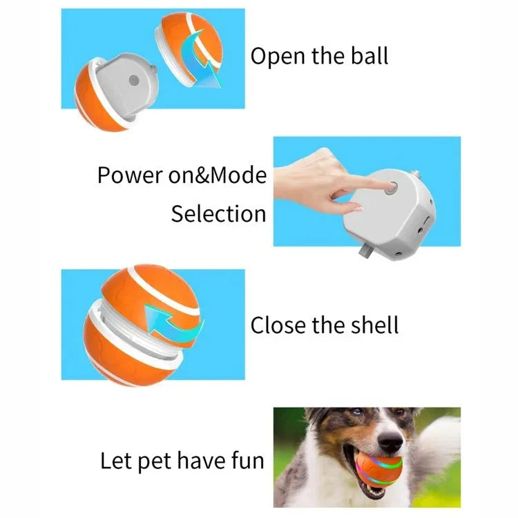 O1 Intelligent Auto Pet Toy Dog Training Luminous Ball - Trustpick
