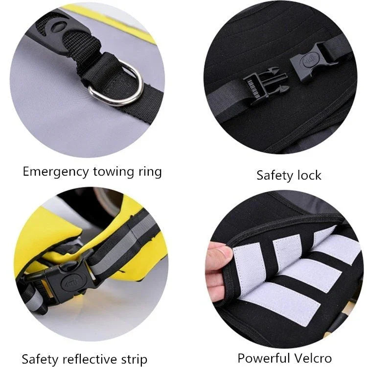 Pet Life Jacket Airbag Inflatable Dog Folding Safety Swimsuit - Trustpick