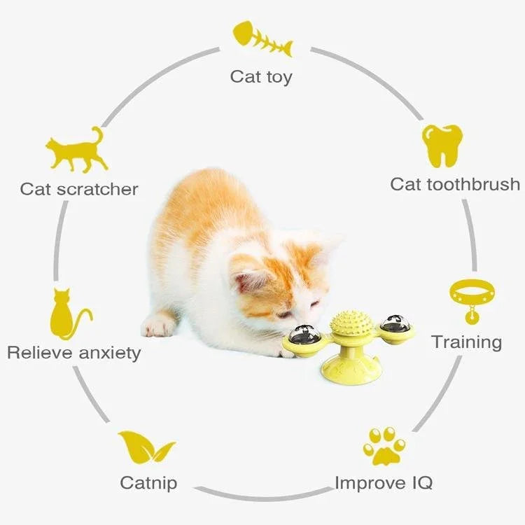 Pet Toy Cat Turntable Funny Cat Toy Scratch Scratching - Trustpick