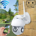 PTZ Control 355 Degree Rotation Infrared WiFi Smart Dome Camera, Two - Way Voice Intercom Monitor - Trustpick