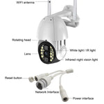 Q20 Outdoor Mobile Phone Remotely Rotate Wireless WiFi HD Camera, Support Three Modes of Night Vision & Motion Detection Video / Alarm & Recording, UK Plug - Trustpick