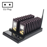 QC100 999 Channel Restaurant Wireless Paging Queuing Calling System with 20 Call Coaster Pagers, EU Plug - Trustpick