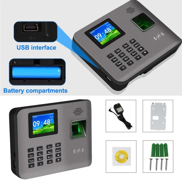 Realand AL325 Fingerprint Time Attendance with 2.4 inch Color Screen & ID Card Function & WiFi - Trustpick