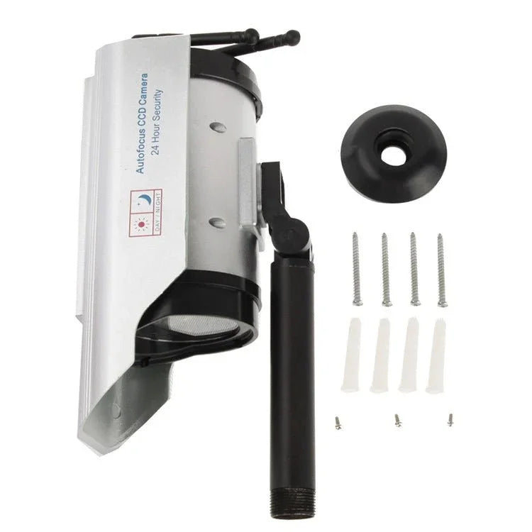 Solar Powered Realistic Looking Dummy Camera with Flashing Red LED Light - Trustpick