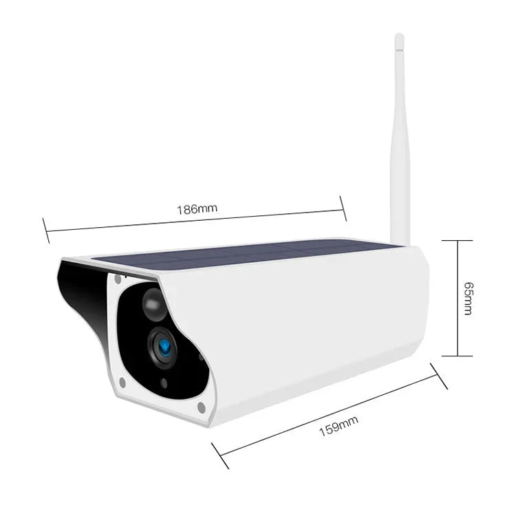 T1 - 2 2 Megapixel WiFi Version IP67 Waterproof Solar HD Monitor Camera without Battery & Memory, Support Infrared Night Vision & Motion Detection / Alarm & Voice Intercom & Mobile Surveillance - Trustpick