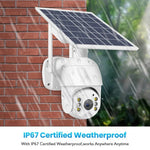 T16 1080P Full HD 4G (EU Version) Network Monitoring Solar Powered Camera, Support PIR + Radar Alarm, Night Vision, Two Way Audio, TF Card - Trustpick