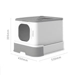 Top Drawer Fully Enclosed Cat Litter Box Pet Supplies - Trustpick