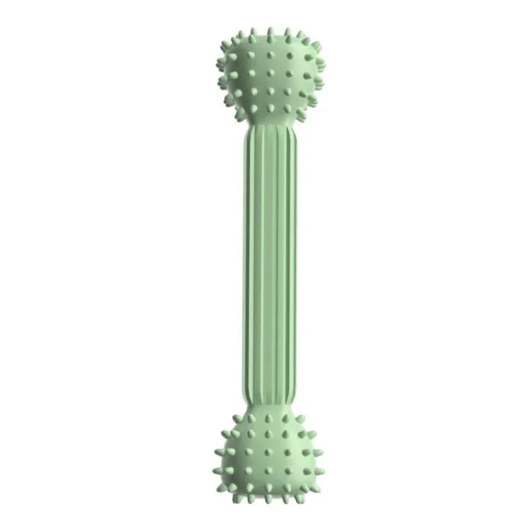 TPR Teething Stick Dog Toy Barbell Shape Pet Chewing Teeth Cleaning Stick - Trustpick