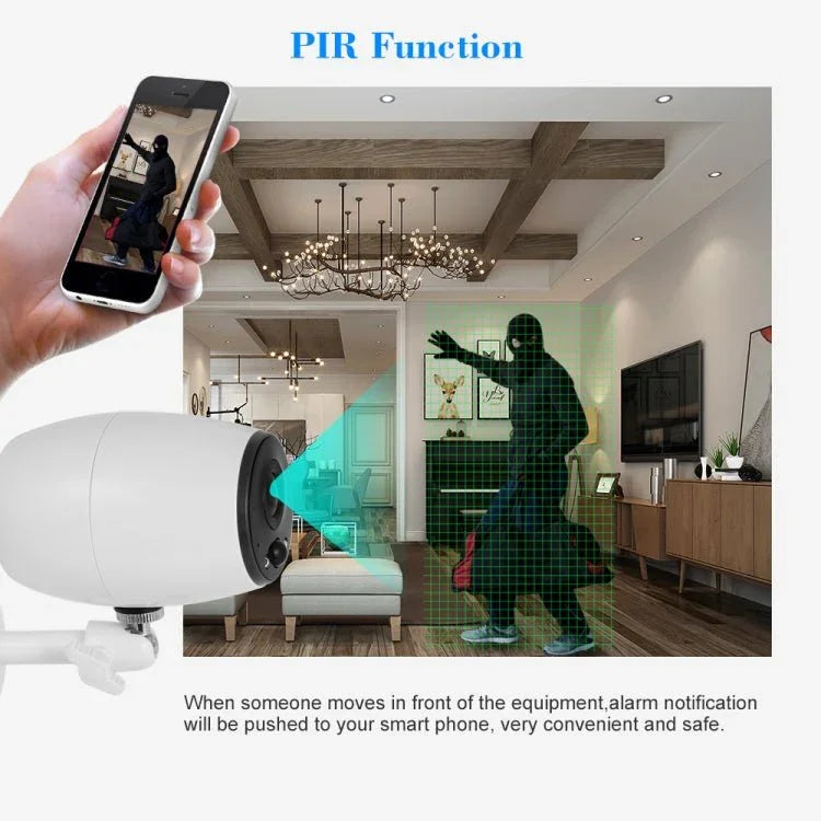 VESAFE VS - DC01 Security HD 720P Two - Way Audio Wireless Wifi IP Camera, Support Night Vision & PIR Detection & TF Card, IP54 Waterproof - Trustpick